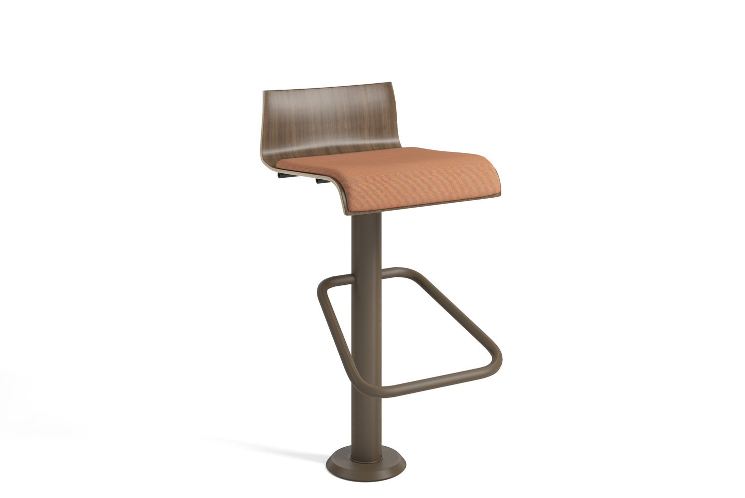 Barri Bar Stool with Pento Demi Back Seat